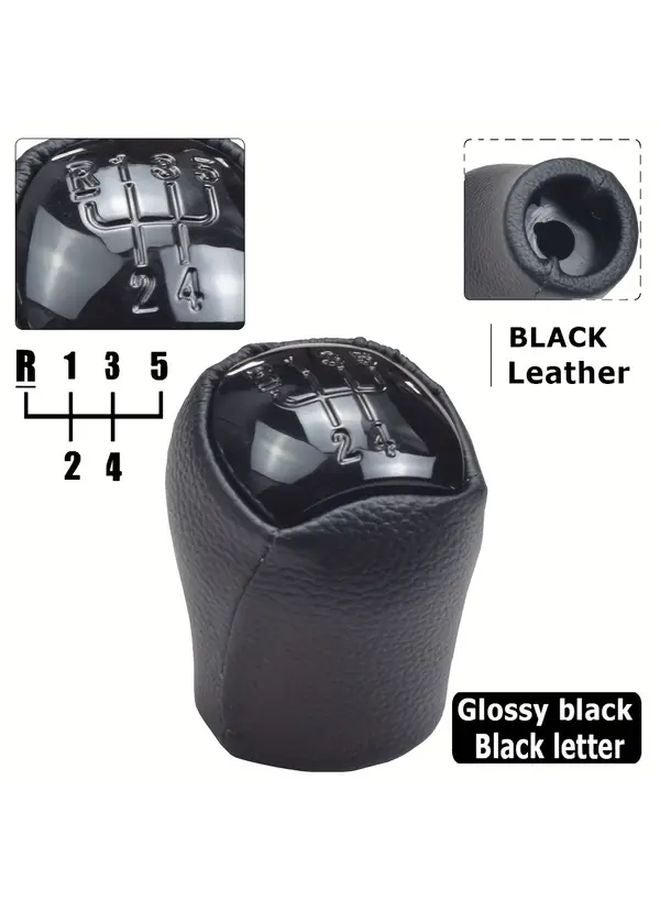 Renault Clio 5 Speed Manual Gear Shift Knob Bright Silvery Cover Blue Lettering - Image 5